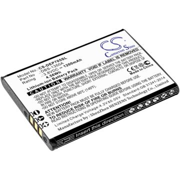 Batteri for Doro SmartEasy 7050, 7050 Flip, 7070, 7060, DFC-01 DBS-1350A 3.8 V 1200 mAh Li-ion