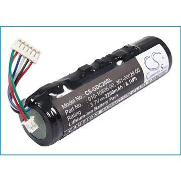 Batteri till Garmin DC20/30/40 3.7V 2400mAh
