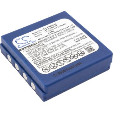 Batteri for Hetronic TGA, TGB; HBC BA222060, FUA71, FUB 3A, FU 253211 6 V 700 mAh