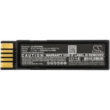 Batteri for Zebra DS3600, DS3678, LI3600, EVM, LS3600, LI3678, BTRY-36IAB0E-00 3.7 V 2200 mAh Li-ion