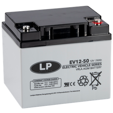 12V 50Ah AGM batteri for syklisk bruk EV12-50