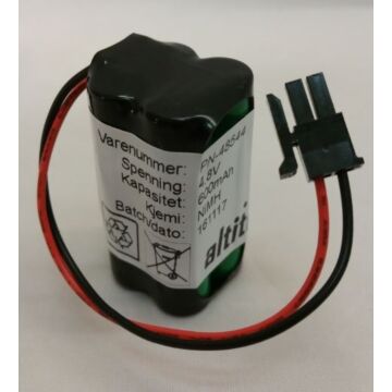 4,8V Batteri til Fagerhult 600mAh NIMH Minifit-Micro 60AAAHT4YMX