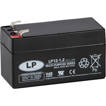 12V 1,4Ah (1,2Ah) AGM batteri T1 VDS  97x48x58
