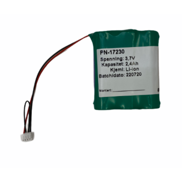 Batteri for ABB SB822 erstatter Saft 1S1P MP 144350 MX4, 07442H, AC 800M, 653450-MR  3,7V Li-Ion