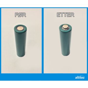 Magnet - For endring av flat plusspol til utstående plusspol