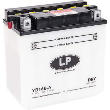 YB16B-A batteri till MC och ATV 12V 16Ah (161x91x163mm)