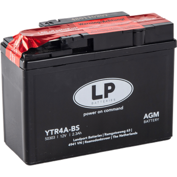 YTR4A-BS batteri till MC och ATV 12V 2,3Ah (114x49x86mm)