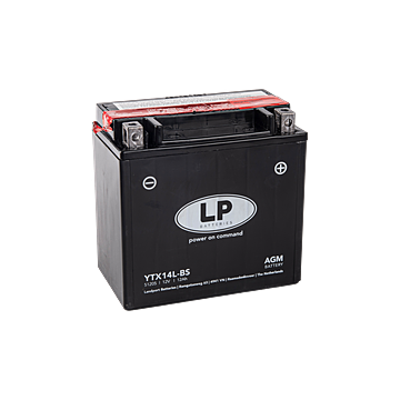YTX14L-BS batteri till MC och ATV 12V 12Ah (150x87x145mm)