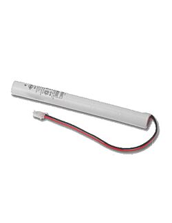 4,8v 1,6Ah nødlysbatteripakke m/ Ledning og AMP 2-pol