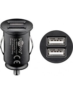 Dobbel USB billader 12V med hele 2.1A ladestrøm