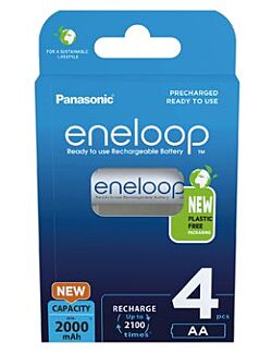 Sanyo Eneloop AA 1,2V (1,5V) 2100mAh. laddbart - Klar för användning