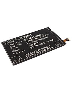 Batteri til Motorola Droid RazR HD EV30, SNN5915A, SNN5915B 2450 mAh kompatibelt