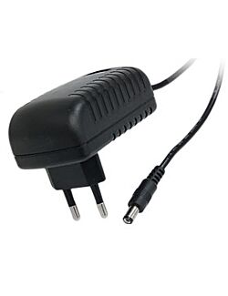 DC 24V 1A 1000mA Strømadapter 100 - 240V 2.1mm x 5.5mm