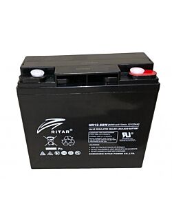 AGM Batteri 12V 22Ah, 220A 5sec 180x76xH165mm EG16-12HR, EG18-12HR