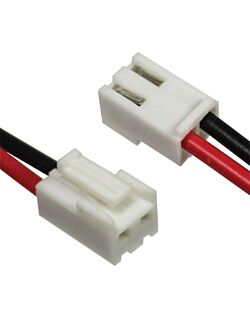 3,6v 1,6Ah nødlysbatteripakke m/ ledning og Molex Minifit 2-pol