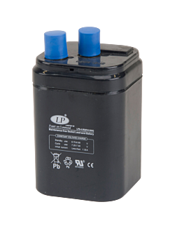 Ladbart Batteri LP6-4,5S 6v 4,5Ah fjærpoler