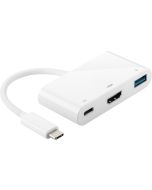 Köp USB-C adapter til HDMI - USB-A - USB-C Genialt tilbehør til din Mac av batterigiganten.se för 878,00 kr