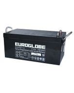 Köp 12V 260Ah AGM Batteri EUROGLOBE EG250-12 522x268x220mm av batterigiganten.se för 7 590,00 kr