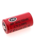 Köp IMR18350 Li-ion 700mAh 3,7V 18x35mm av batterigiganten.se för 144,00 kr
