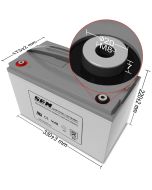 Köp 12V 111Ah DJM AGM batteri T11 330x220x173 mm av batterigiganten.se för 3 813,00 kr