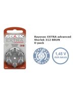 Köp Rayovac EXTRA Advanced 312 1,45V Hörapparatsbatteri PR 41 av batterigiganten.se för 29,00 kr