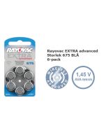 Köp Rayovac EXTRA Advanced 675 Hörapparatbatteri 1,45V PR 44 av batterigiganten.se för 29,00 kr