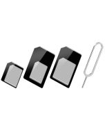 Köp Sim kort adapter sett med simkort verktøy for iPhone av batterigiganten.se för 99,00 kr