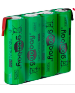 Köp 4,8V 2100mAh Batteripakke NIMH med loddeører av batterigiganten.se för 499,00 kr