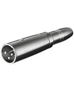 Köp XLR ljud adapter 3-stifts XLR kontakt - 6,35mm mono jack av batterigiganten.se för 53,00 kr