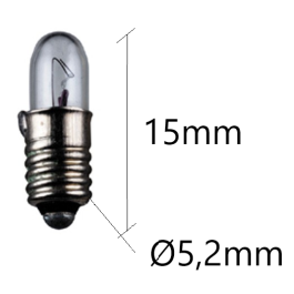 E14 lampa ugn och Högtemperatursarmatur 25W 230V 2200K 26x56mm